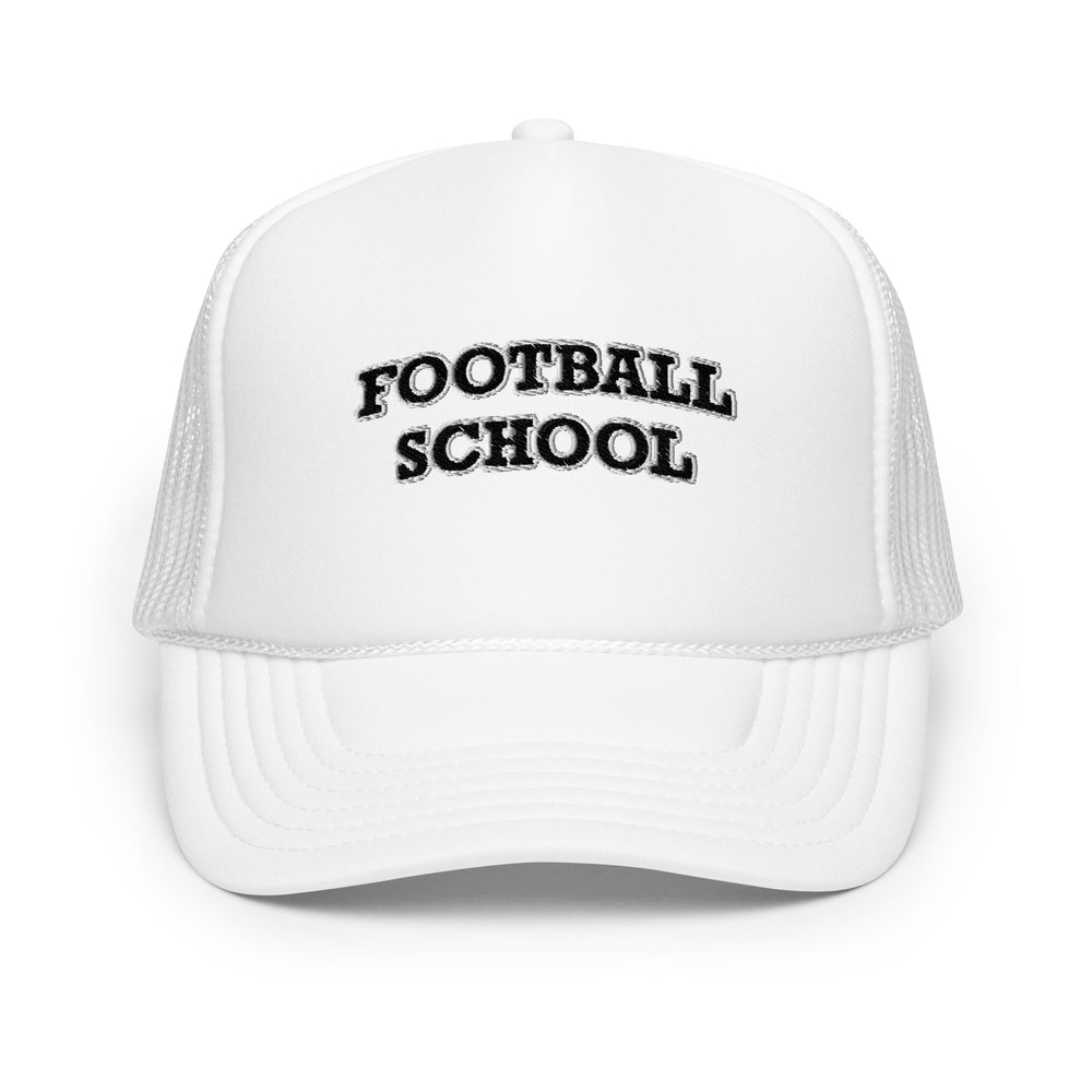 Football School Trucker Hat Black