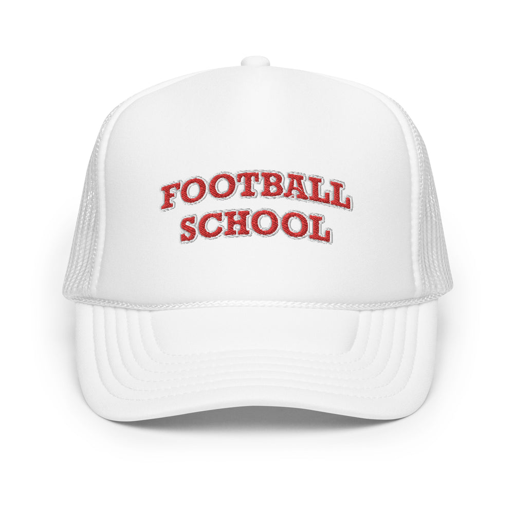 Football School Trucker Hat Red