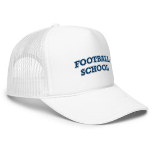 Football School Trucker Hat Blue