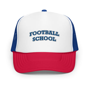 Football School Trucker Hat Blue