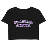 Football School Crop Top Purple