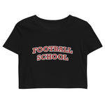 Football School Crop Top Red