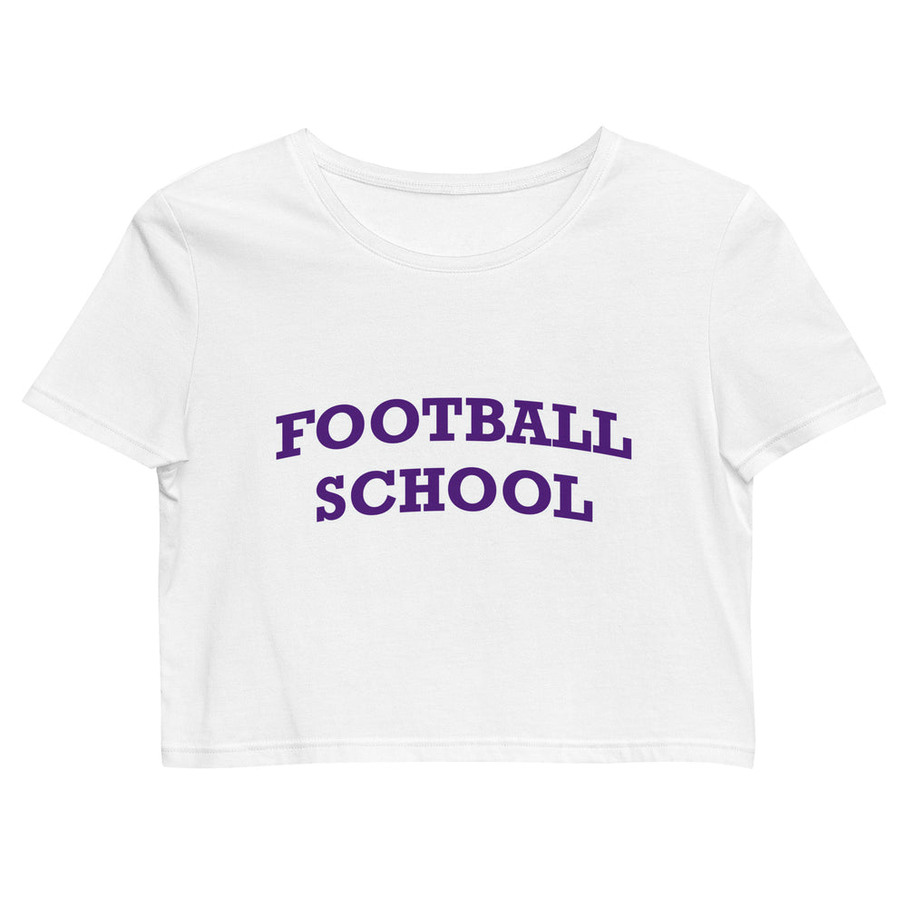 Football School Crop Top Purple