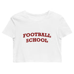 Football School Crop Top Red