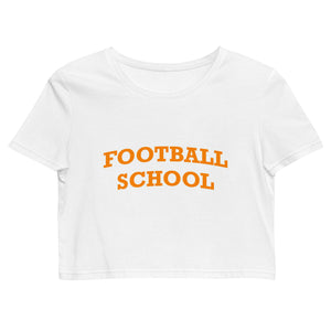Football School Crop Top Orange