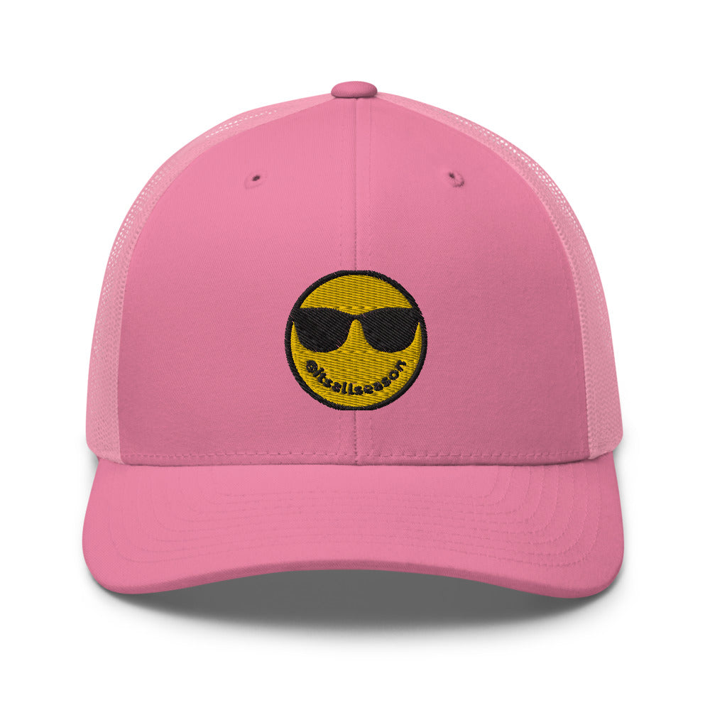 ALLSZN Smiley Trucker Hat All Pink