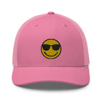 ALLSZN Smiley Trucker Hat All Pink